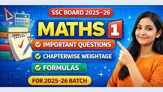 Maths 1 Important Questions + Chapterwise Weightage + Formulas | SSC 2025&ndash;26