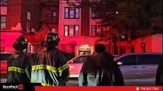 Firefighters and Shomrim responded to sparking wires in front of an apartment building on 12th