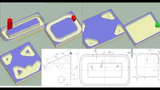 032 HeidenHain Macro. Window cutting. Refinement of radius corners. CNC practicum.