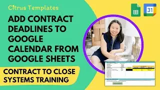 Template Walkthrough -  Automatically Add Contract Deadlines from Google Sheet to Google Calendar