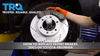 How to Replace Front Brakes 2003-2009 Toyota 4Runner