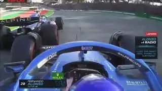 Fernando Alonso and Esteban Ocon makes contact again! I  2022 Brazil F1 Sprint