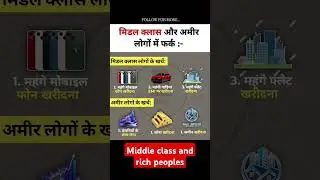 Difference between Middle class and upper (rich) class family #middleclass #upperclass #difference