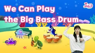 We Can Play the Big Bass Drum | mother goose | 영어 동요 | 율동동요 | 젤링 | Jelliiing