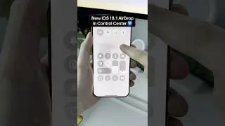 How to add REAL AirDrop toggle to iOS 18.1 Control Center 🛜 #ios18 #customization #controlcenter