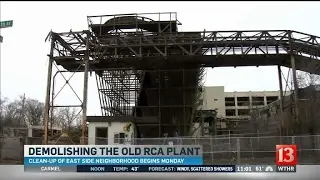 Industrial eyesore in Indianapolis finally coming down