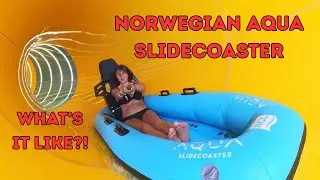 NORWEGIAN AQUA CRUISE SHIP: REVIEW OF 31MPH/50KMH AQUA SLIDECOASTER, INC. INSTA 360 POV FOOTAGE!