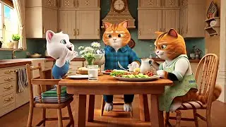 Mumma Cat Cooking for Her Family 🐱🍲 | Cat Life Style | Day 3 | #cat #catlife 