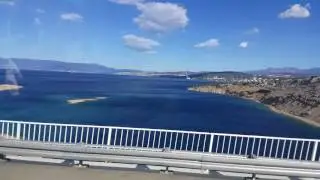 Croatia KRK Bridge Beatiful blue Sea