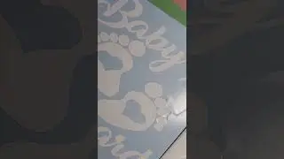 #quicktip #howto make a baby on board car sticker #cardecals #craftvideos#newmom#short #babyonboard