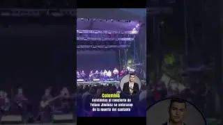 Momento en que anuncian a los asistentes del concierto de @YeisonJimenez  lo acontecido 🕊️🍃