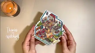[ASMR] Scene Sticker | DIY A Cute Villa 🏡🎉✨