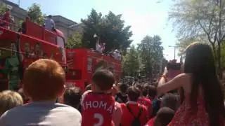 ARSENAL PARADE 2014 - FA CUP WINNERS - TOWN HALL AND EMIRATES STADIUM!