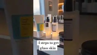 4 skincare steps to get glass skin with cosrx products #koreanskincare #kbeauty