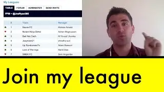 Come join my FPL league ~ Fantasy Football Manager #20
