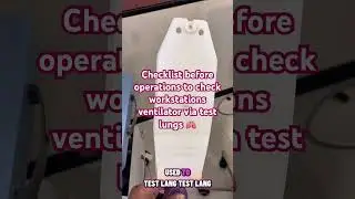 &ldquo;Anaesthesia Workstation Ventilator Checklist | Step-by-Step Safety Check&rdquo;#shorts #explore #viral
