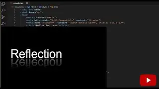 How To Make Reflection Text ? | Using Css #coding #shortsvideo