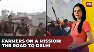 Punjab Farmers' Mission: Cops Vs Farmers Showdown on Delhi Border
