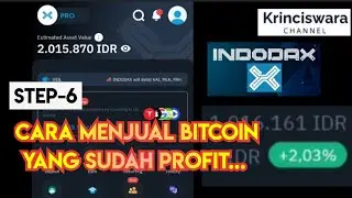 STEP-6 Cara MENJUAL BITCOIN yang sudah Profit di INDODAX