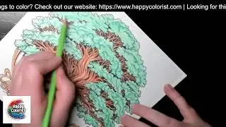 Relaxing Tree Coloring Session 🎨🌳 | Peaceful Art Meditation with Soothing Music