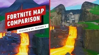 Fortnite: New Map Season 9 vs Season 8 Comparison!