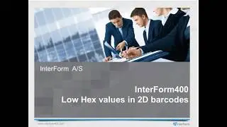 InterForm400: Hex values in 2D barcodes