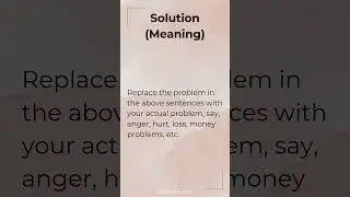 Solve Any Problem With This Method #affirmations #problemsolving #naranbalakumar #1minyoga