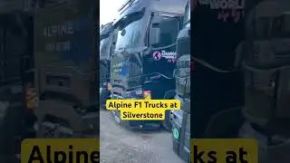 Alpine F1 Team Trucks hiding at Silverstone #alpineracing