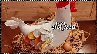 GALLINA in stile country Fermaporta - #elicrea 5.3.21