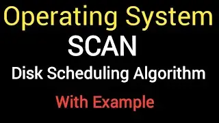 Lec-42 SCAN Disk Scheduling | Numerical Example with Diagram