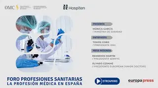 Encuentro Informativo `Foro Profesiones Sanitarias´, con la ministra de Sanidad, Mónica García