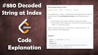 Decoded String at Index | Live Coding with Explanation | Leetcode #880