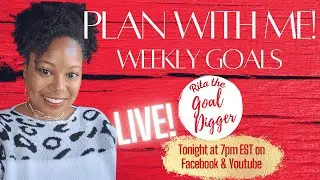 WEEKLY PLANNING SESSION *LIVE*| GOALS, WINS, AND NEXT WEEK PREP! | PLAN WITH ME LIVE | GOALS