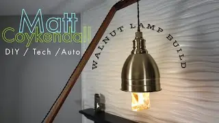 DIY Modern Walnut LED Floor Lamp Build