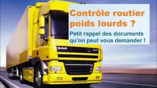 les documents obligatoire:Documents du conducteur,Documents du v&eacute;hicule,Documents des marchandises