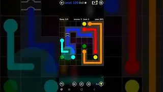 How To Solve Flow Free&nbsp;Bridges 8x8 Mania Pack Level&nbsp;109 Board Walk Through Solution Walkthrough