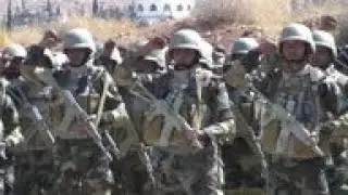 Syrian troops train at base near Damascus