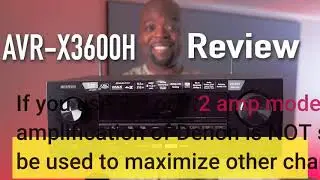 User Review: Denon AVR-X3600H UHD AV Receiver (2019 Model) - 9.2 Channel, 105W Each  NEW Virtu...
