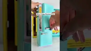 Mini Fridge Restock by ​⁠@MiniBrands_ZURU  ​⁠@ZuruToys  🥦🍗 #unboxing #asmr #toys #minibrands
