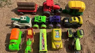 Mini Tractor 🚜 | Dumper Truck | Tractor Trolley | Kids Toy Video | Jcb Excavator | Helicopter 