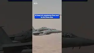 Saudi fighter jets escort Trump on Air Force One