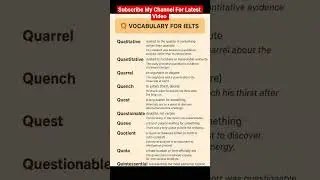 &ldquo;Top Q Vocabulary for IELTS Students 🔥 | Boost Your Band Score Fast&rdquo; #shorts
