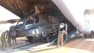 Extensive Union Pole Paratroopers Static Line Jump From Giant C 17 Aircraft
