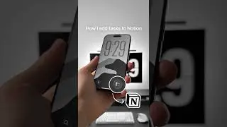 Here&rsquo;s how I quickly add tasks to Notion. #productivity #ios #shortcut