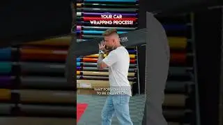 Wrapping process of your car #car #wrapdesign #customwraps #automobile