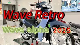 Honda Wave alpha Retro 2025 #honda #wavealpha2024 #motorcycle