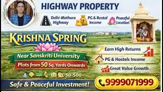 Krishna Spring Vrindavan | Location, Plot Size, Facilities & Investment Benefits