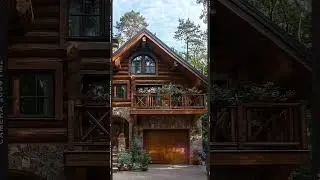 Rustic Forest Cabin with Tile Roof, Wood & Stone Charm &ndash; Hidden in Nature 🏡🌲🪵