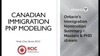 Summary of Ontario PNP Calculations in the excel model (also higher ed streams)