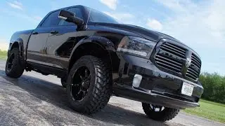 Leveled 2015 Ram 1500 w/ 20x10 Fuel Coupler Wheels Nitto Trail Grappler Tires & Bushwacker Flares